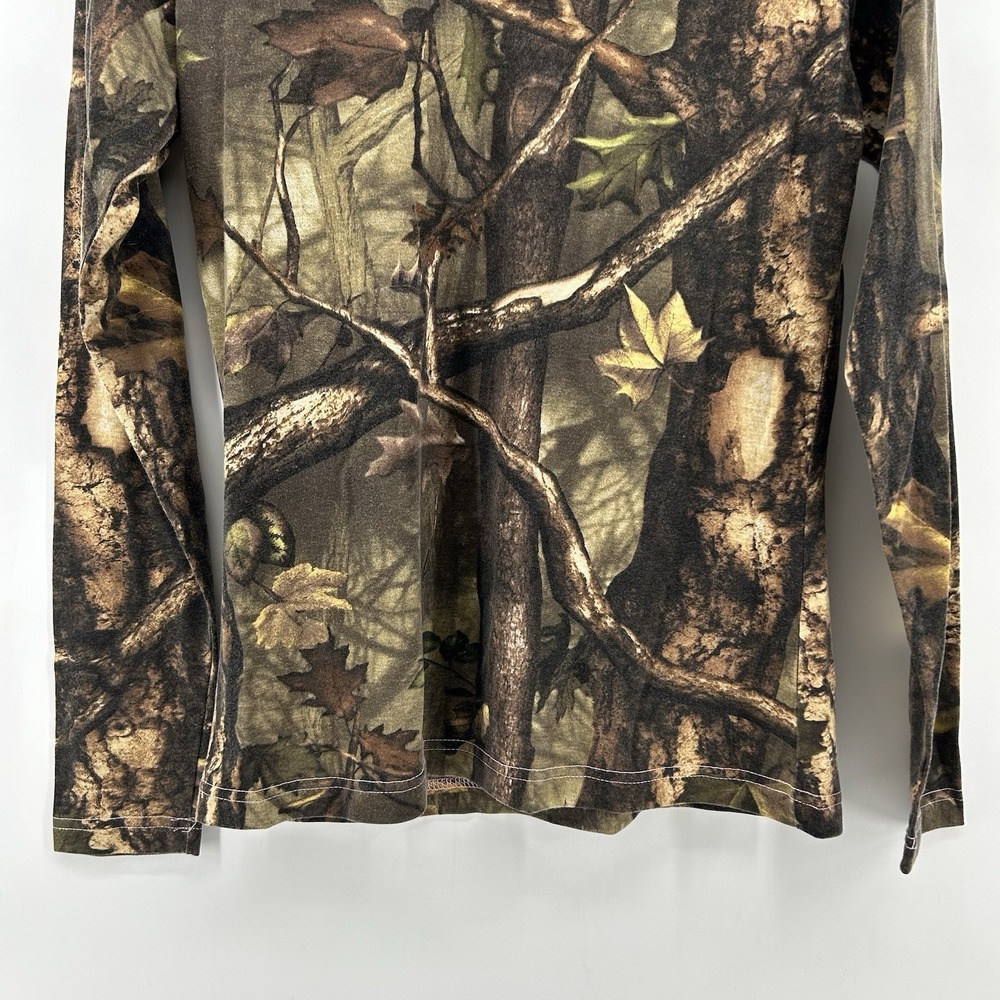 Master‎ Sportsman Camo Henley Womens Medium Long Sleeve Shirt Hunting - Picture 3 of 8